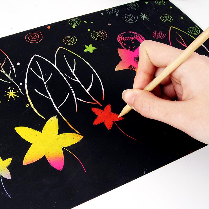 DIY Educational Craft Toys Scratch Art for Children