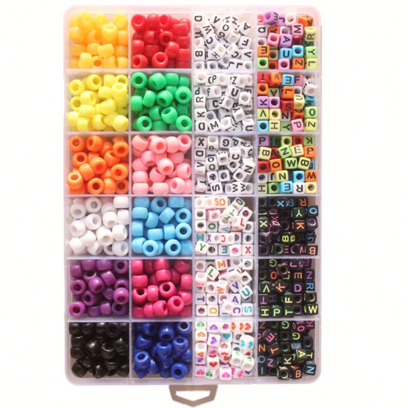 Drop Shipping Charm Craft Bracelet Kit for Girl's Crystal Beads Pendant Kids Jewelry Custom DIY Bracelet Making Kit Jewelry