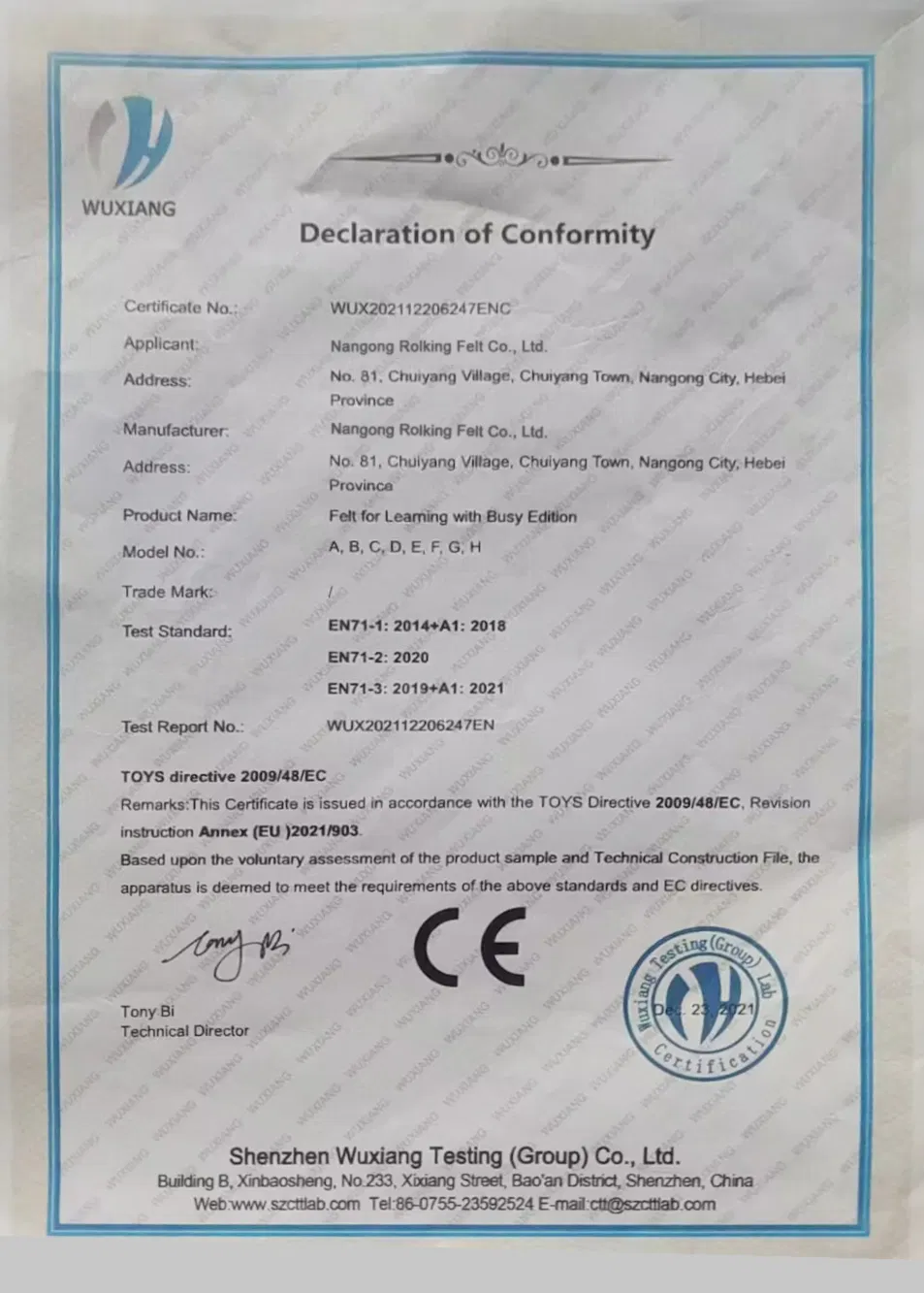 Certification Certificate 2