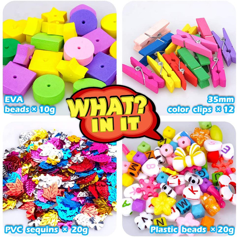 1200pcs DIY Arts and Crafts Kits Creative Art Projects Educational Toys for Kids
