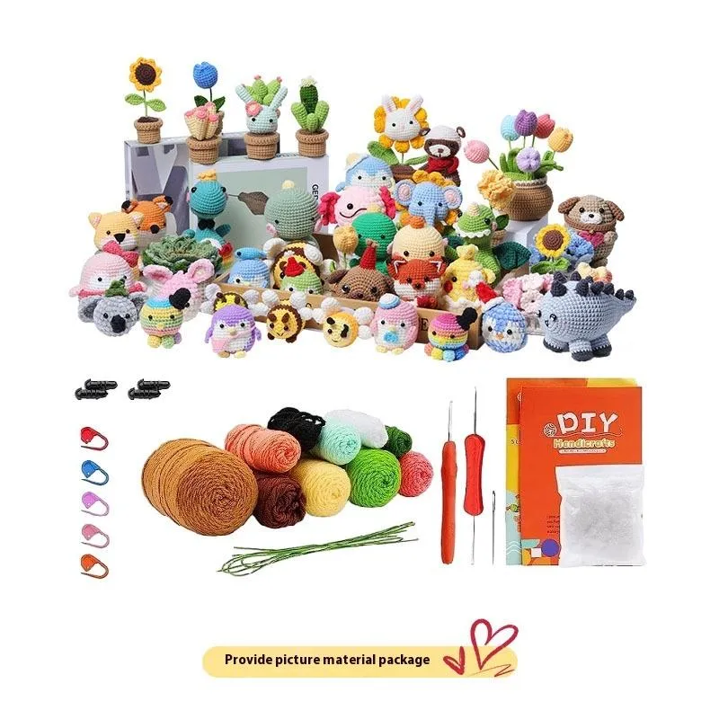 DIY Crochet Kit for Adults and Kids Animal-Themed DIY Sewing & Weaving Craft