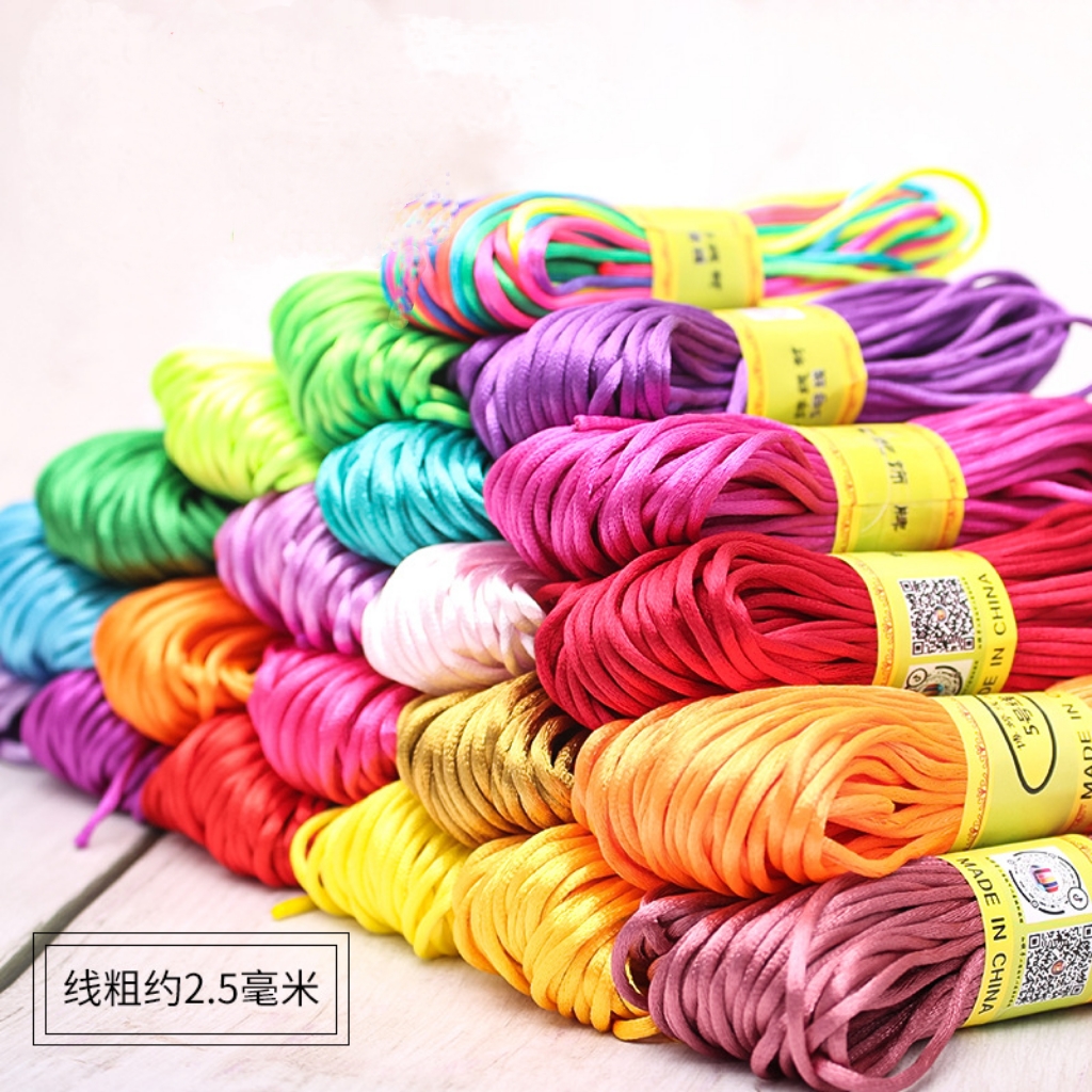 2.5mm Chinese Knot Cord Bracelet Making Kit DIY Macrame Jewelry Supplies for Beginners Handcrafted Home Decor Gift