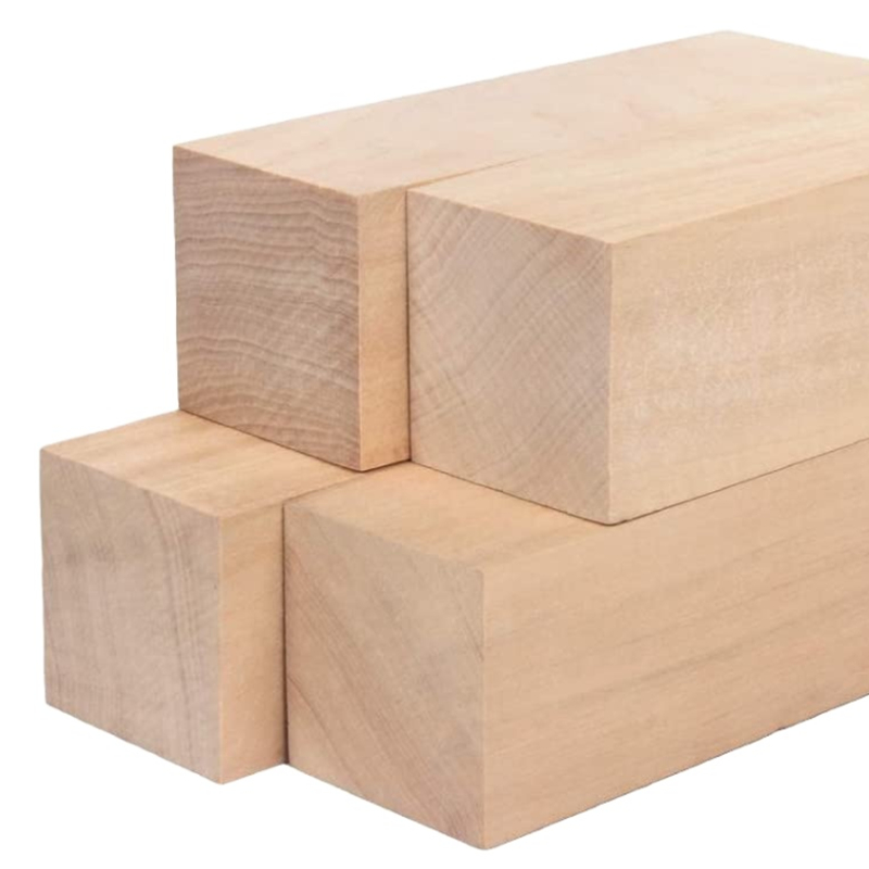 Unfinished Soft Solid Wooden Whittling Kit Basswood Carving Blocks for DIY Craft