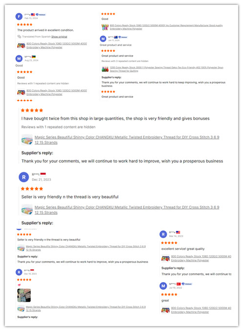 Customer Good Comments