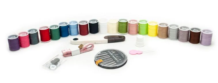DIY Craft Plastic Storage Box Colorful Travel Sewing Kits Bag for Beginner