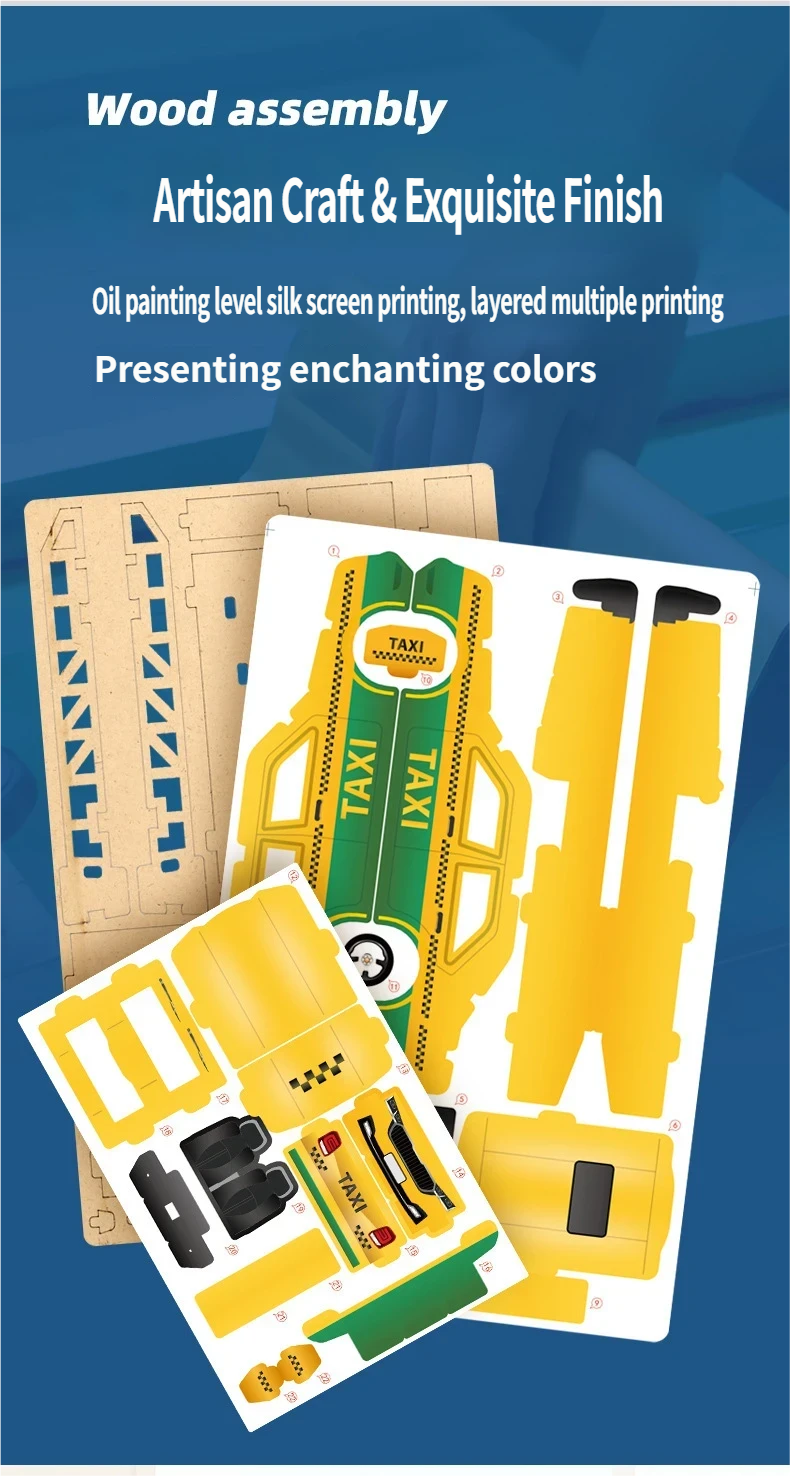 Wooden Engineering Vehicle Model Product Showcase 9