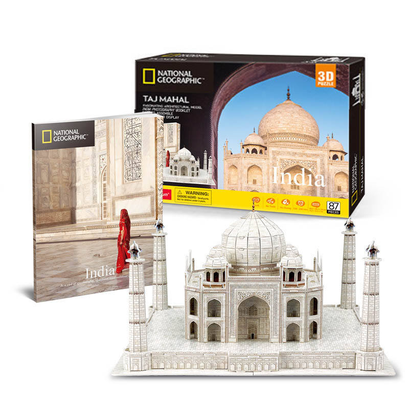 Custom Luxury Wood Handmade World Famous Landmark Finished Desktop Decorative Architectural 3D Puzzle Architecture Model Kit DIY