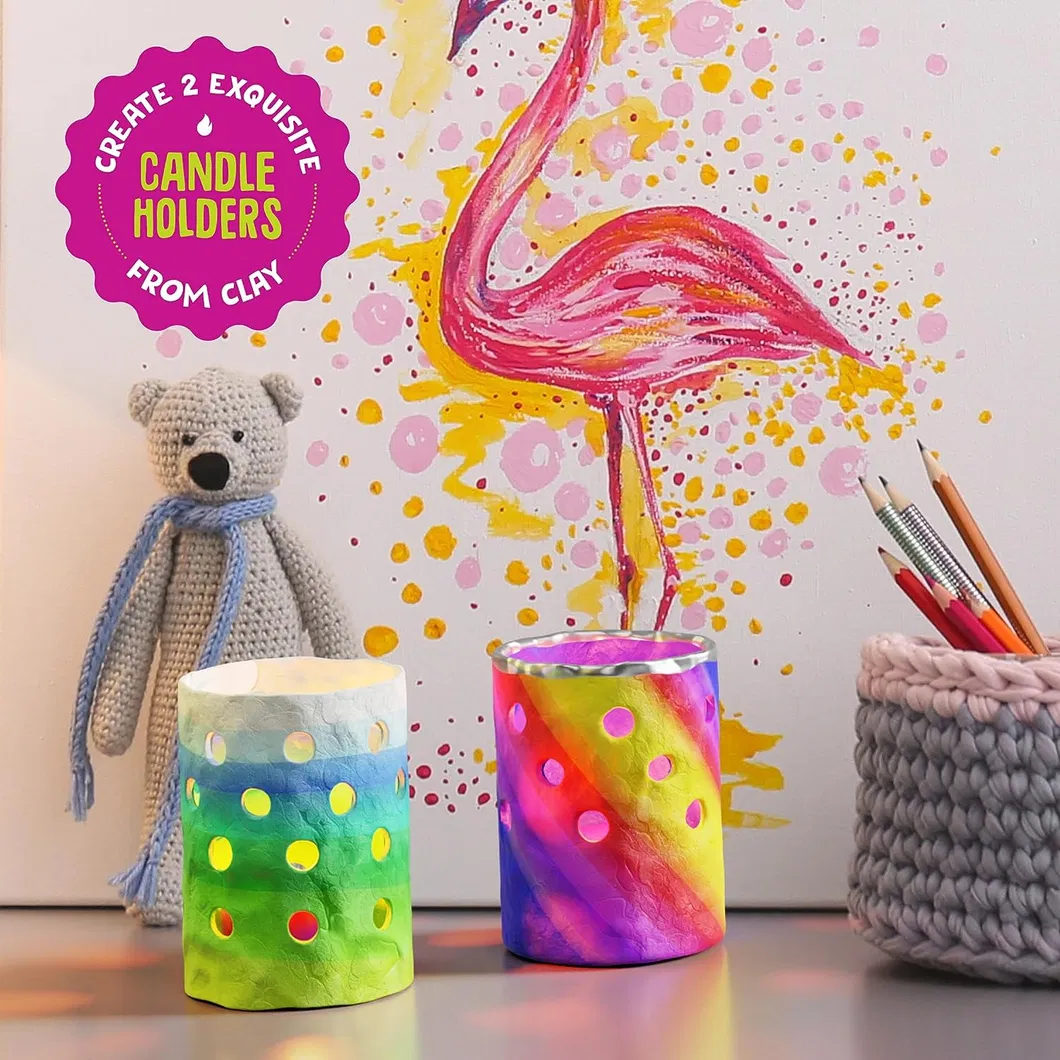 DIY Craft Kits Make Your Own Clay Luminaries Arts and Crafts Clay Kit for Boys Girls