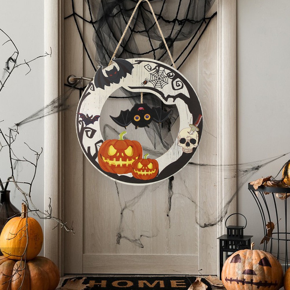 Happy Halloween Flower Style Wool Embroidery Kit for Adults-DIY Eco-Friendly Custom Design Holiday Decoration