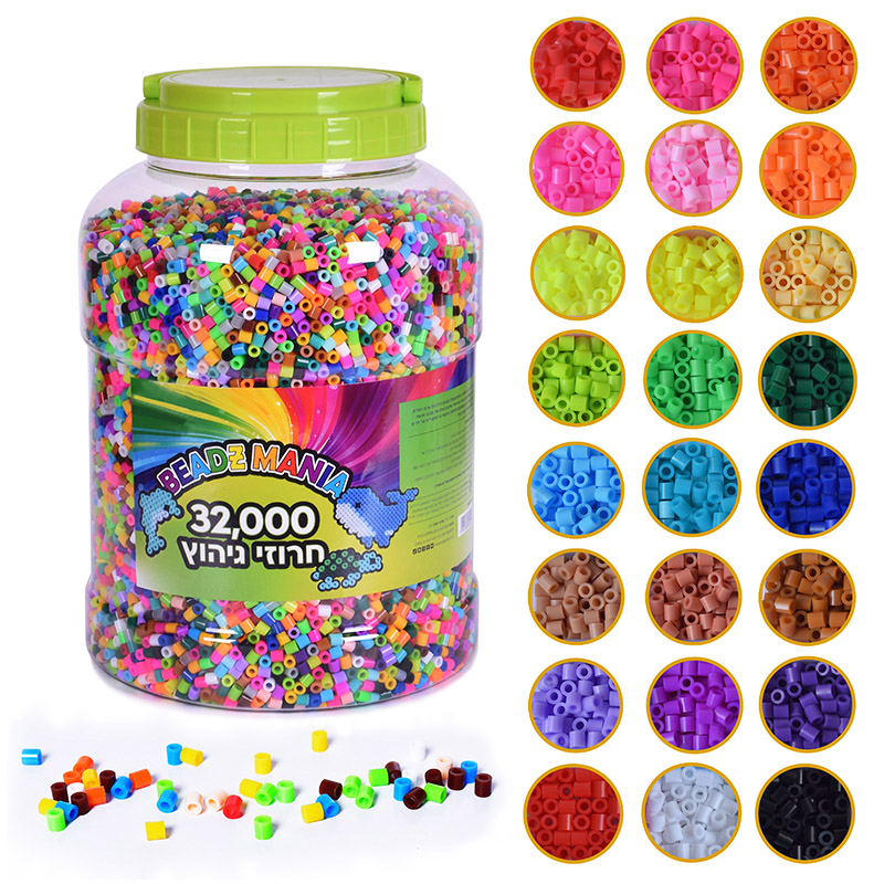 Trend Products Educational Toys Creative Perler Beads Bulk 32000 Piece 5mm Fuse Perpler Hama Beads Kit for Kids DIY