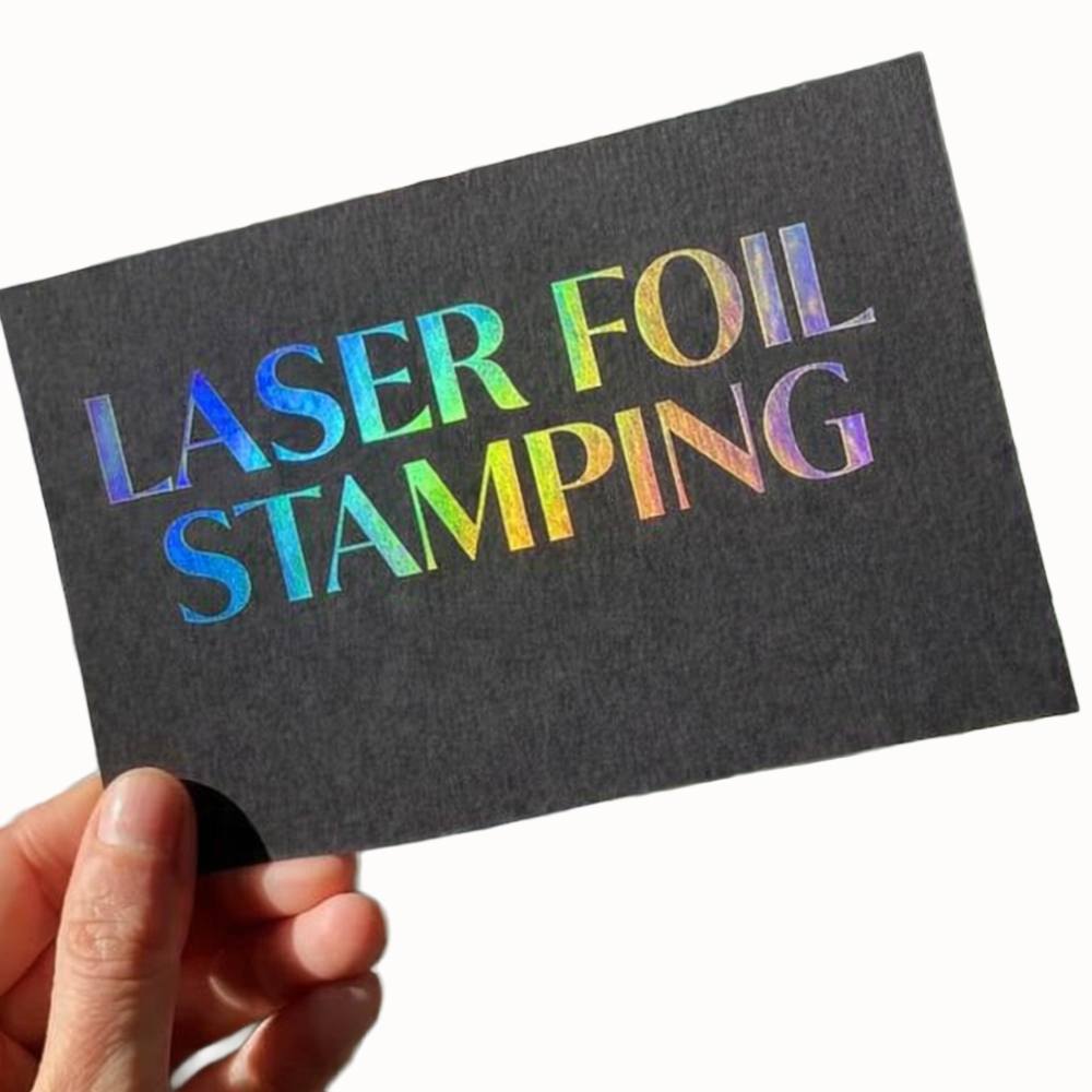 Laser foil stamping
