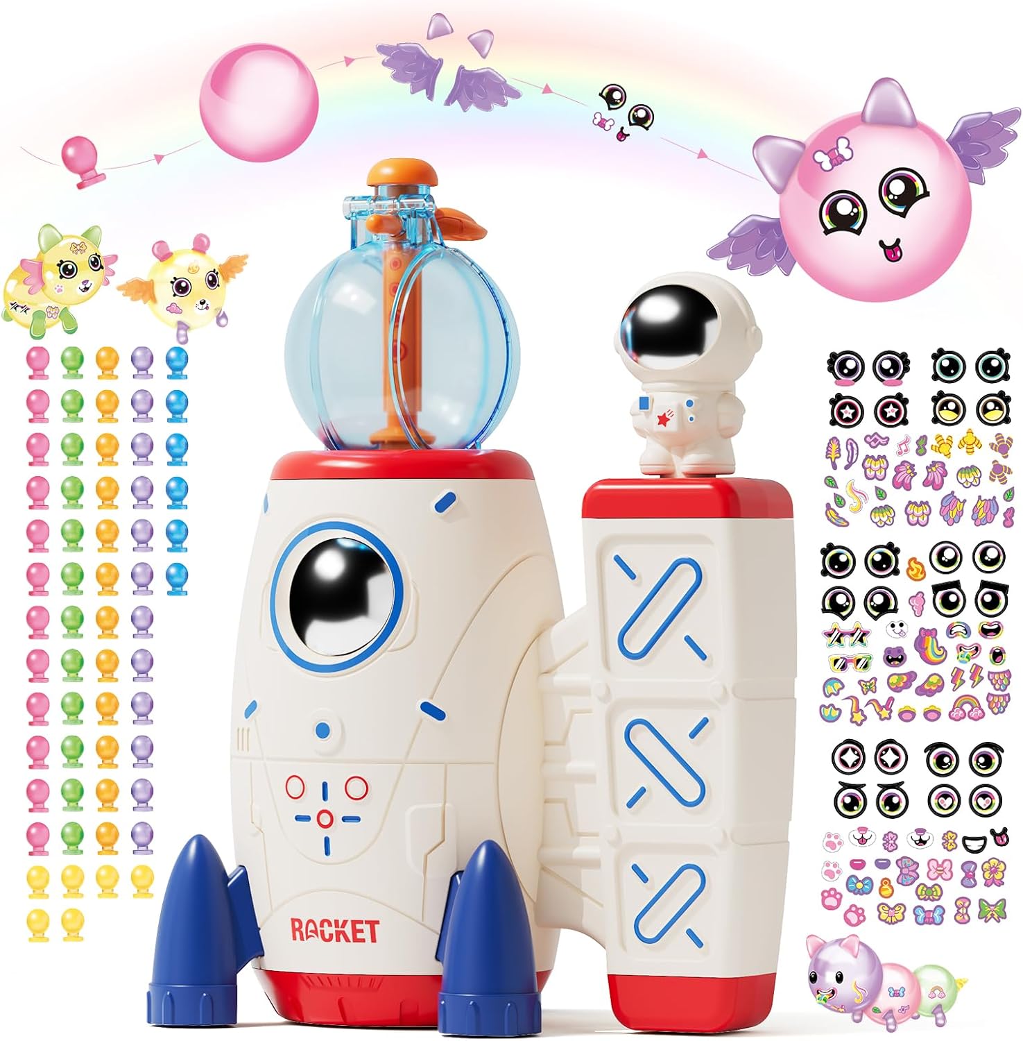 DIY Space Balloon Craft Kit for Kids STEM Creative Activity Inflation Kids Toys Educational Stickers Accessories