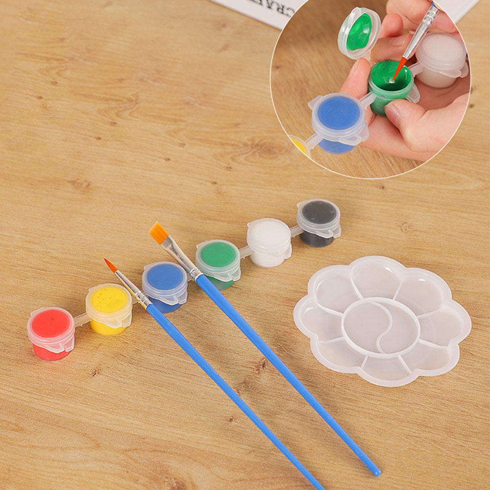 Paint Your Own Ceramic Vase Art Project DIY Painting Kit with 6 Colors-Unisex Drawing Toys Set