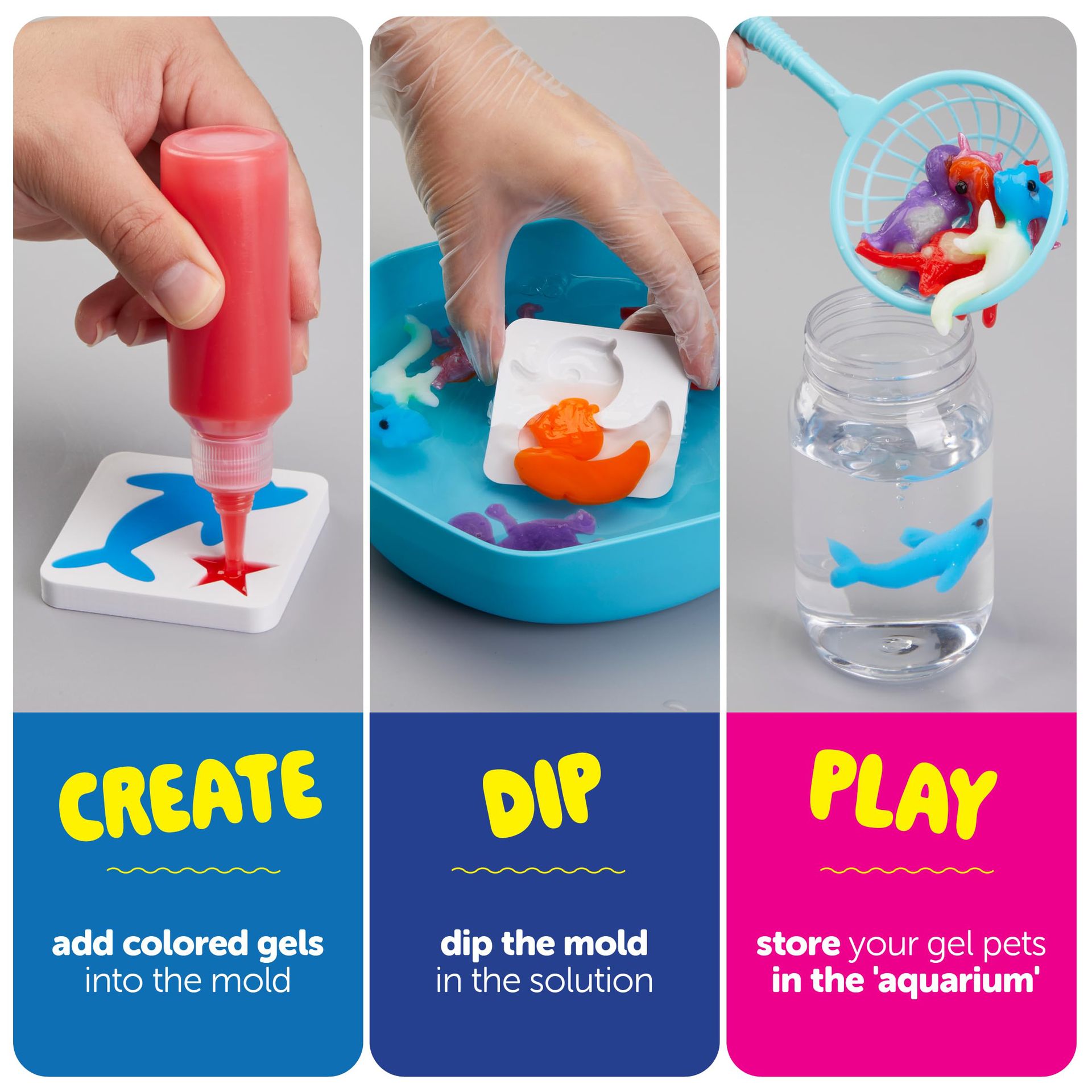 Fun DIY Arts &amp; Crafts Kit Kid STEM Educational Magic Water Elf Toy Kit Aqua Fairy Water Gel Kit