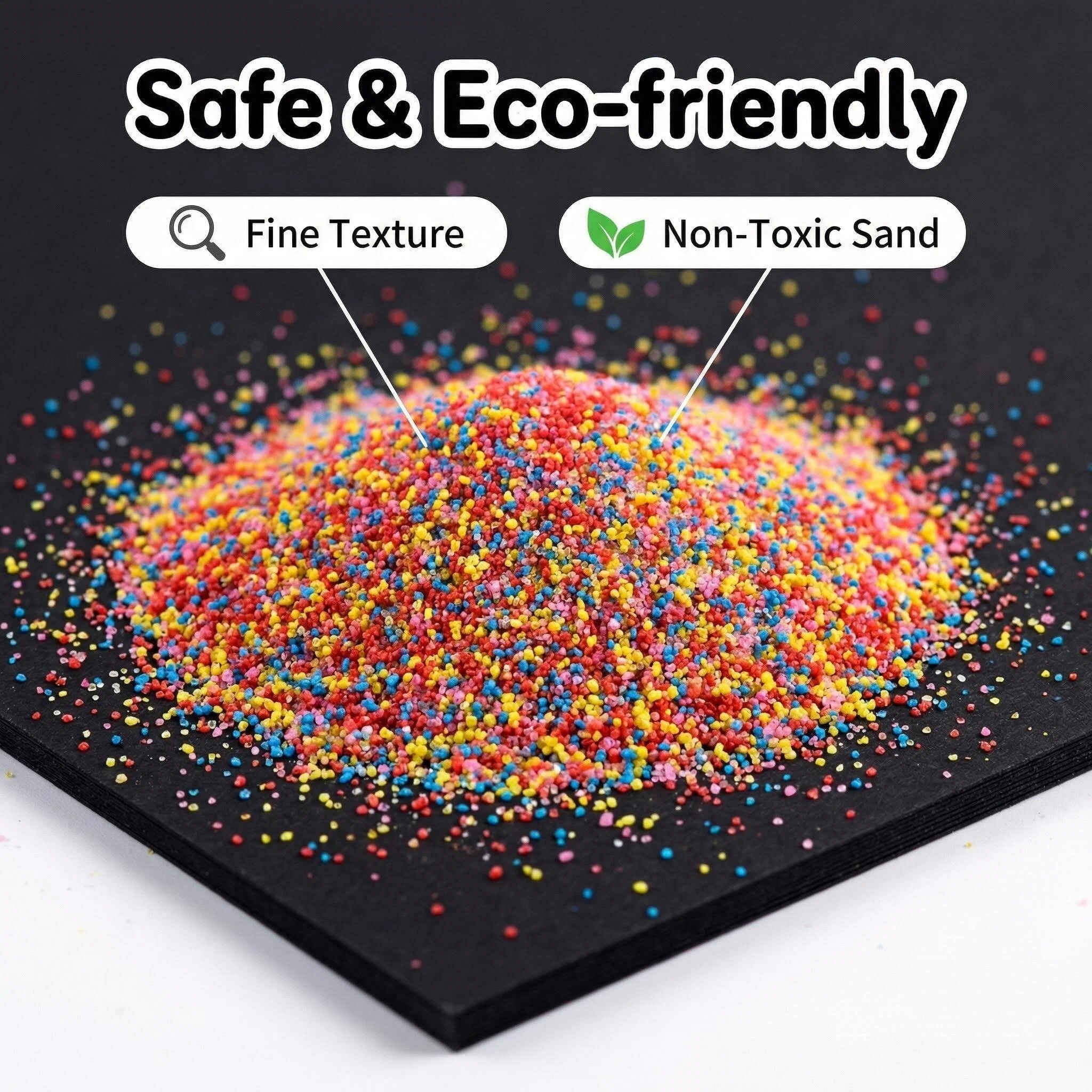 Customizable Kids' DIY Sand Art Set, Kindergarten Art &amp; Craft Educational Toy, Creative Cartoon Colored Sand Painting