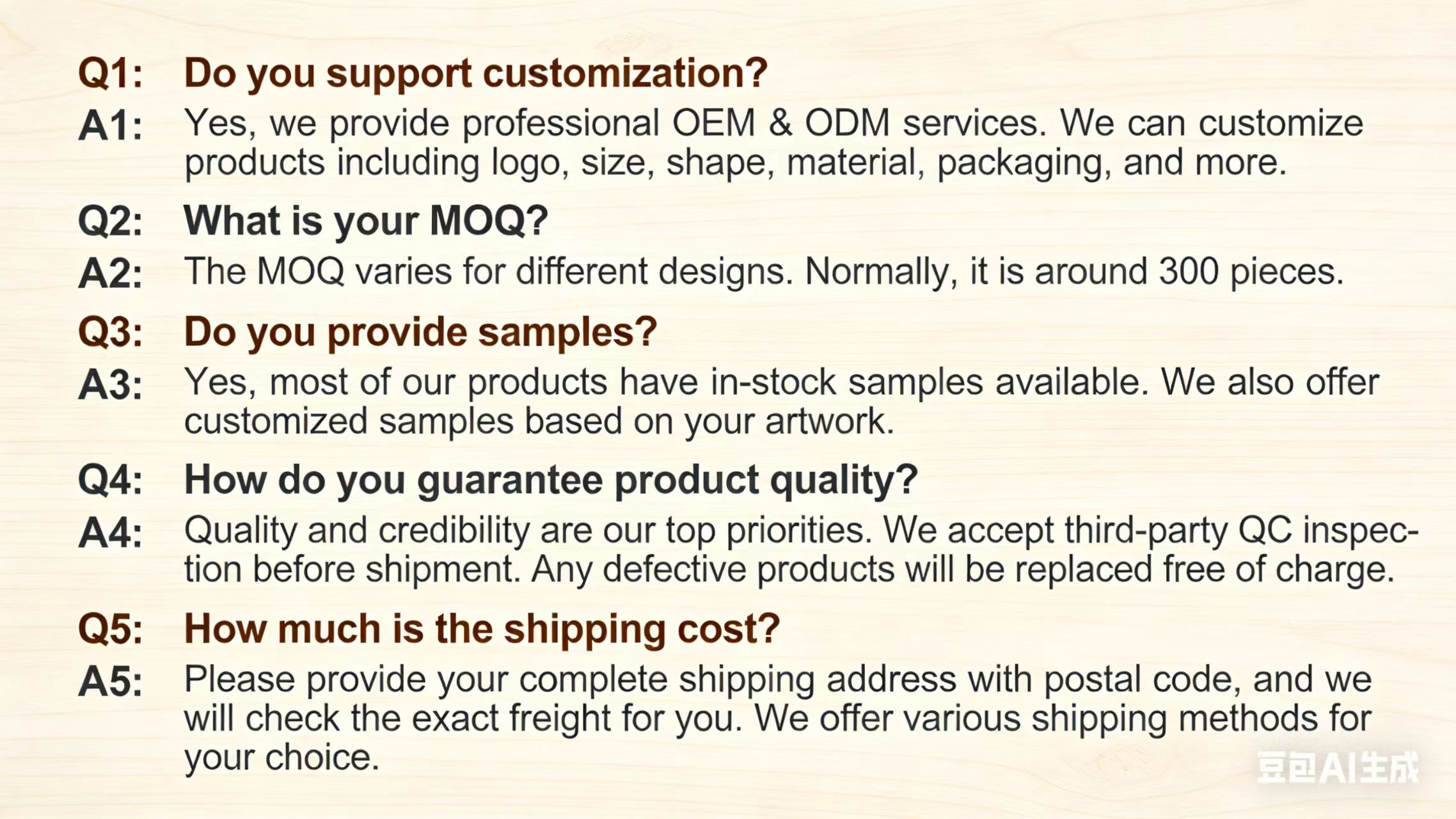 FAQ Overview