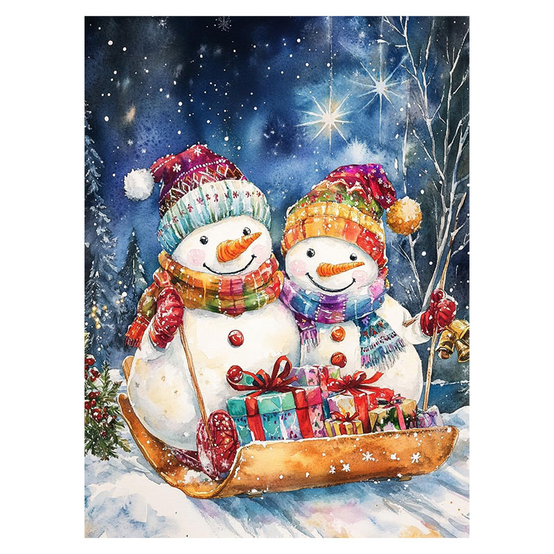 Wholesale 5D DIY Diamond Painting Christmas Holiday Drills Painting Kits New Design for Adults Fabric Material