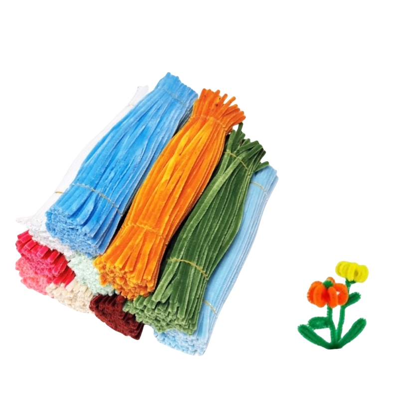 Hot Selling Kids Diy Arts and Crafts Set Chenille Stems Colorful Pipe Cleaners for Diy Art Crafts Decorations