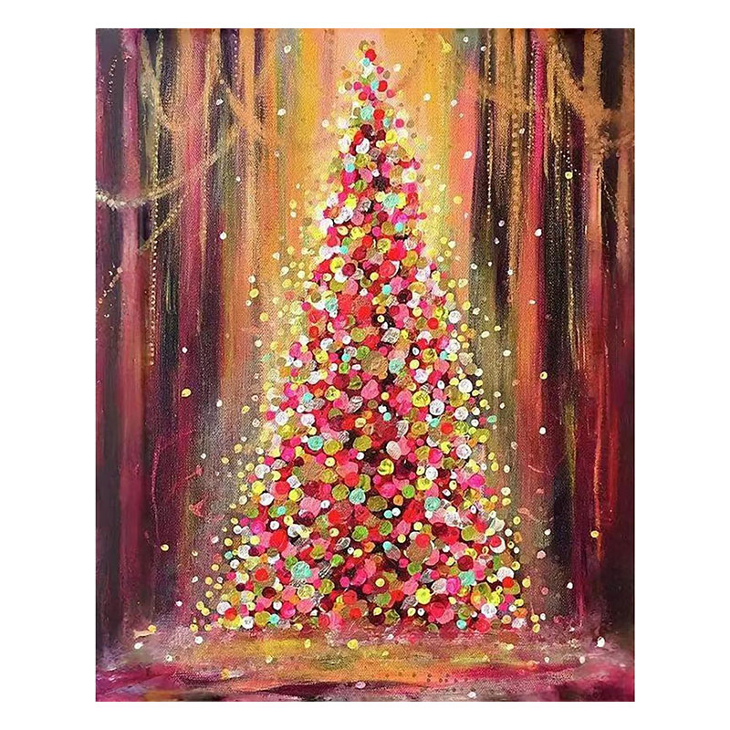 Wholesale 5D DIY Diamond Painting Christmas Holiday Drills Painting Kits New Design for Adults Fabric Material