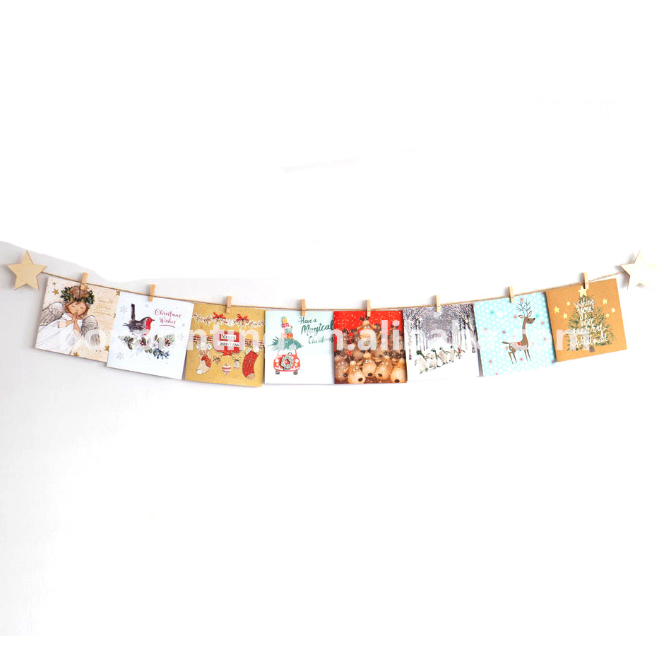 Twine and clips decoration
