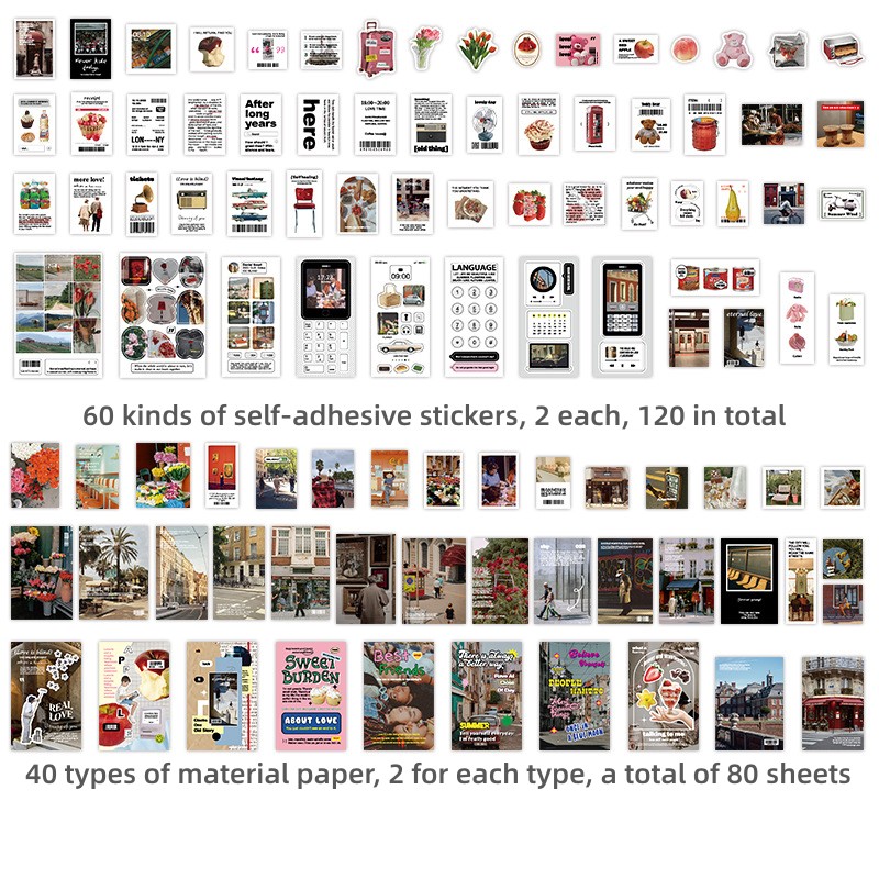 Vintage Aesthetic Scrapbook Journal Kit 6