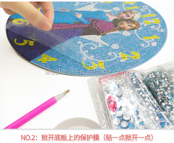 5D Diy Clock Diamond Painting Embroidery Kit