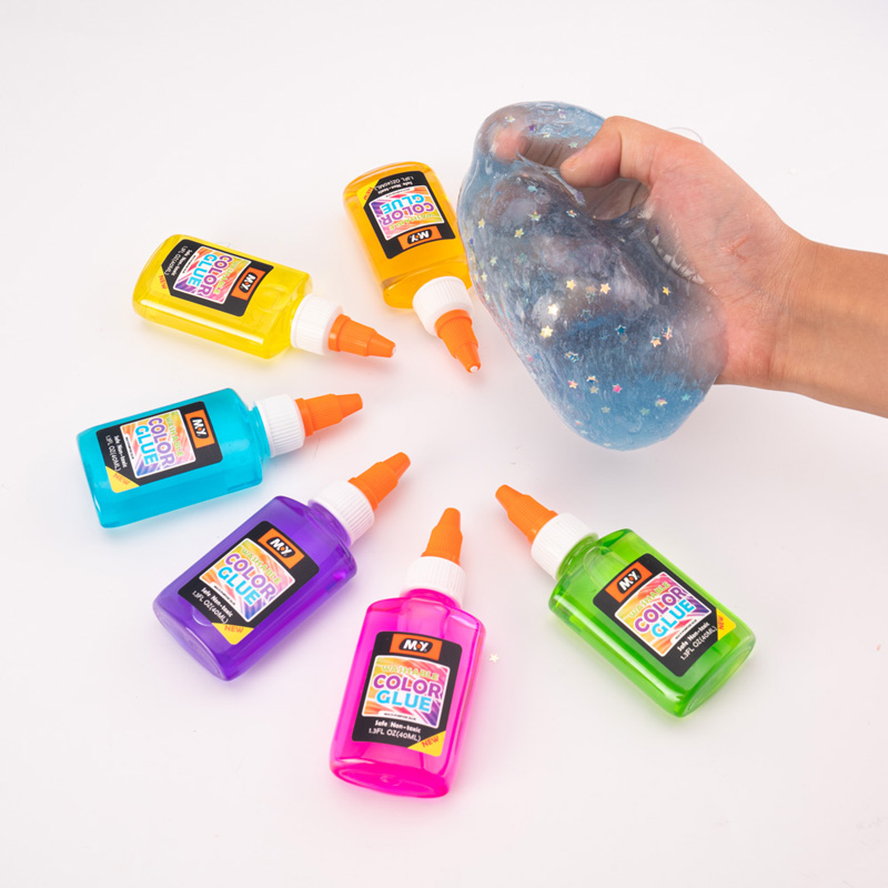 Slime Making Kit Slime Glue Slime Activator Glitter Powder Combination Starter Kit Handmade Material for Kids Set Non-toxic