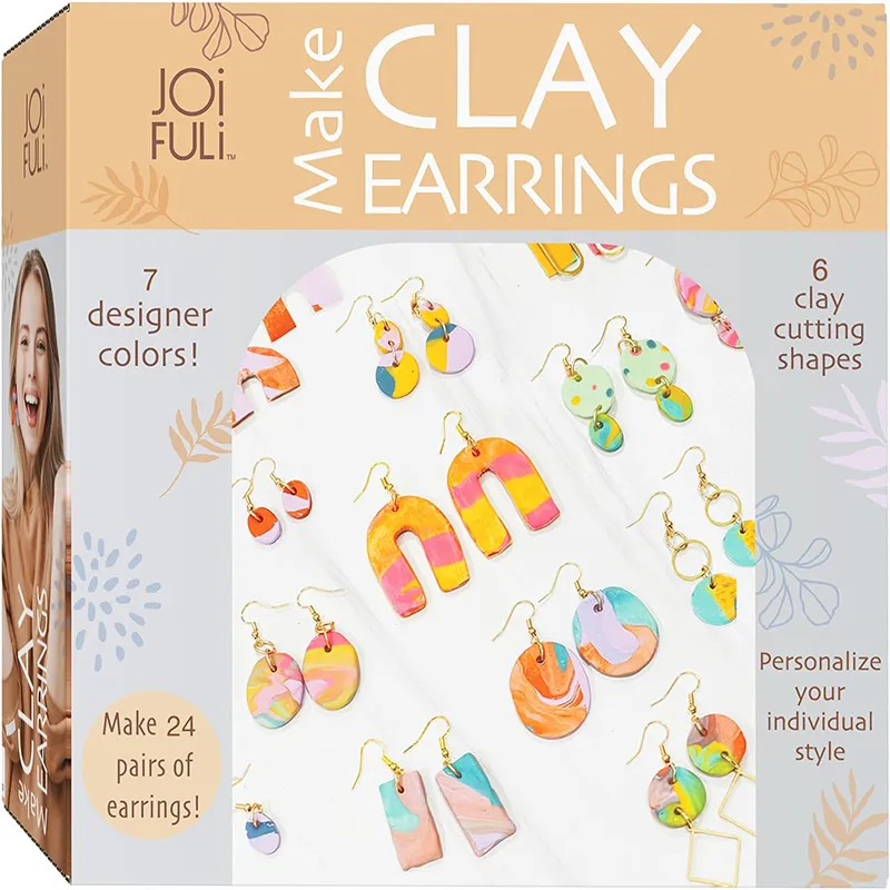 Wholesale DIY Polymer Clay Earring Making Kit Include Earring Hooks Make Your Own Clay Earring Making Kit