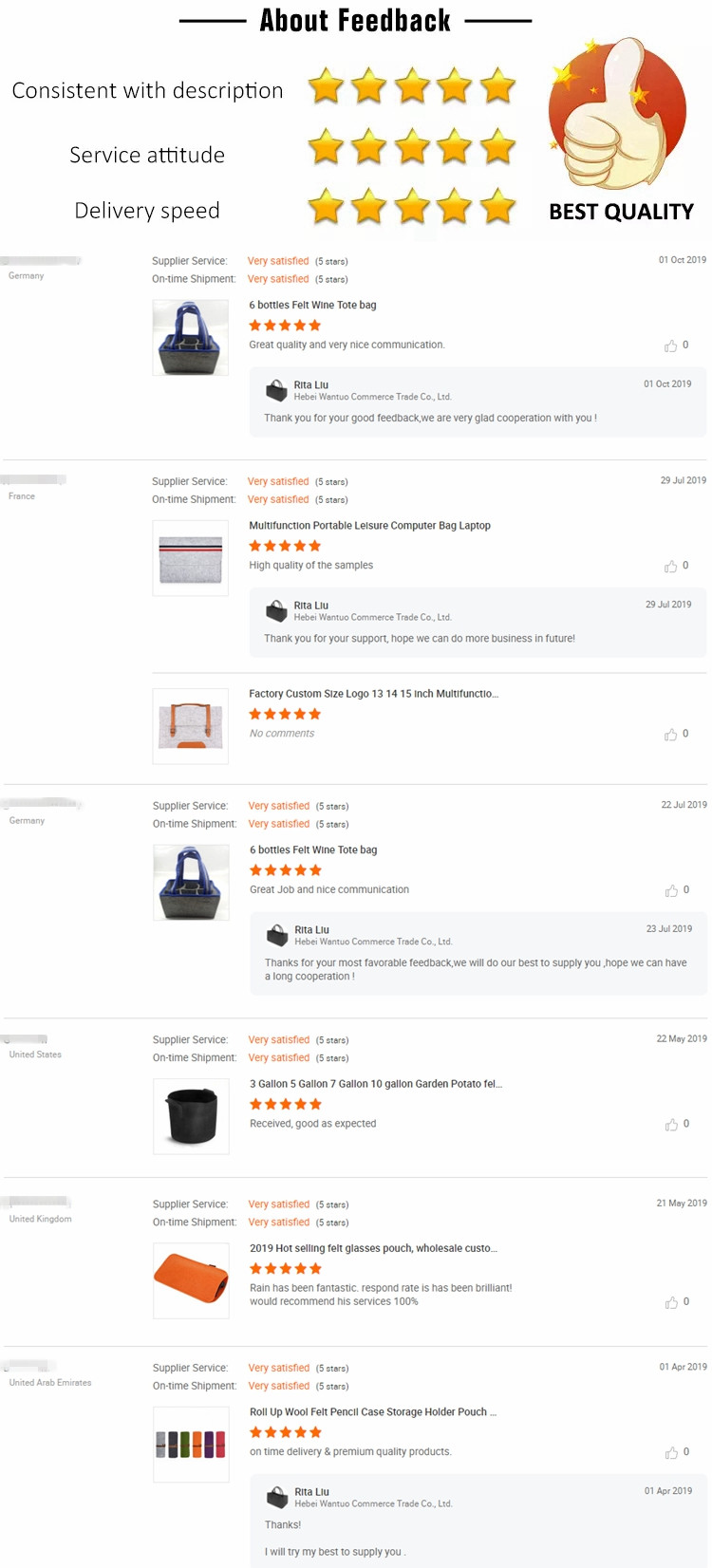 Customer Feedback Details