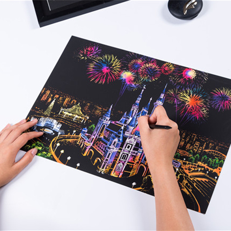Factory Supply Black Paper Scrapbooking Supplies Paper Pack Scrapbook Kit