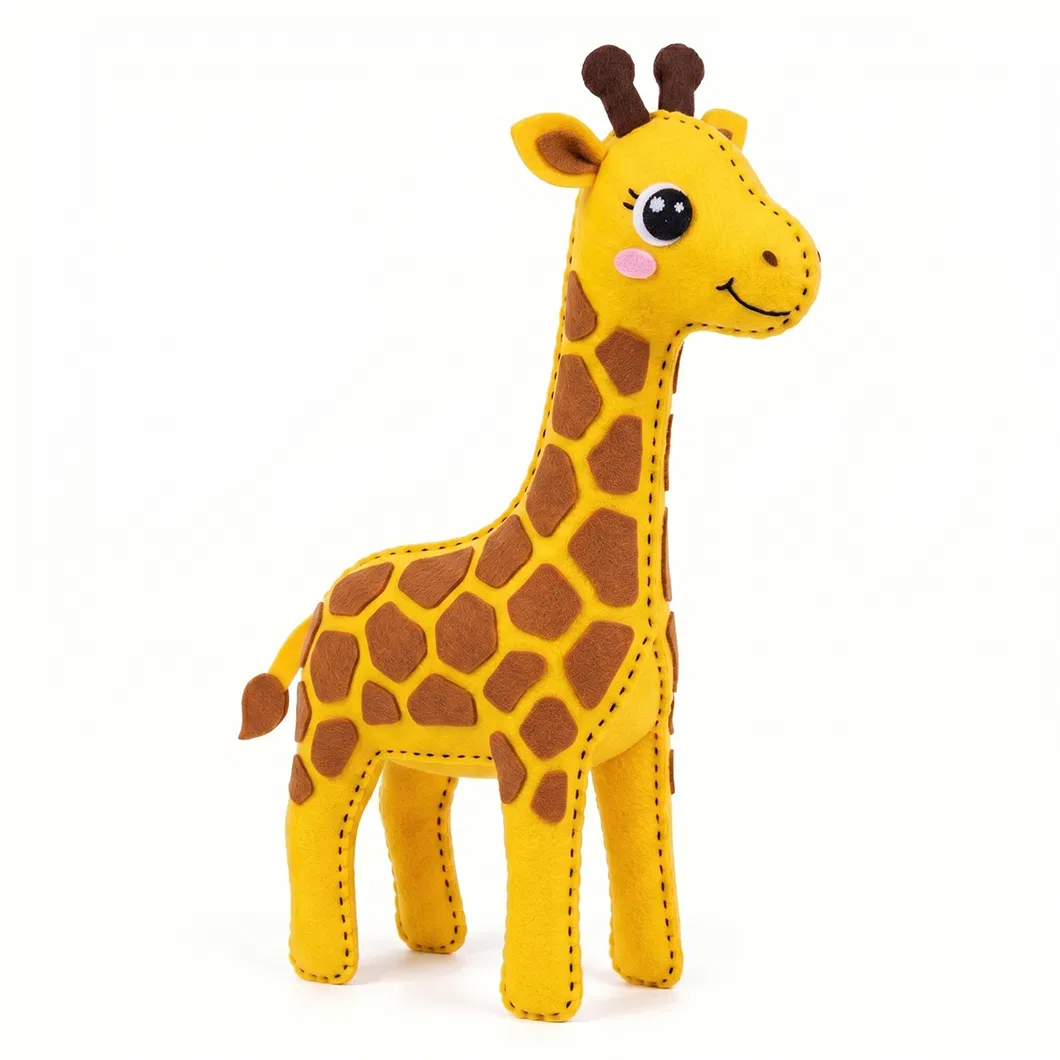 Kids DIY Giraffe Felt Sewing Kit Mini Portable Travel Craft Ages 7+
