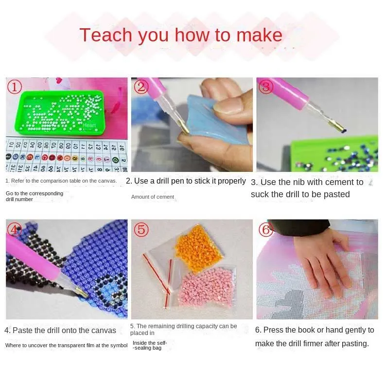 5D Diamond Painting Kit Creative Paste Toys for DIY Custom Decorative Diamond Art