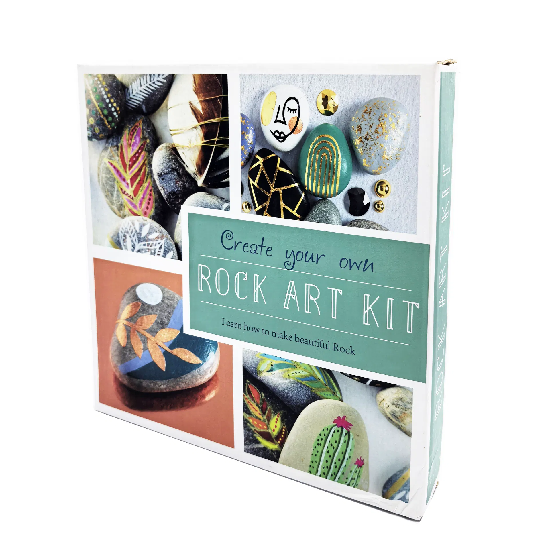 DIY Rock Painting Kit Nature Stone Foil Art and Craft Drawing Toy Kit