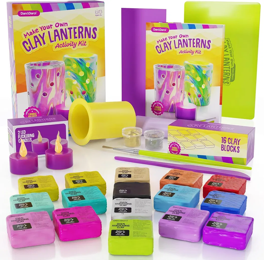 DIY Craft Kits Make Your Own Clay Luminaries Arts and Crafts Clay Kit for Boys Girls