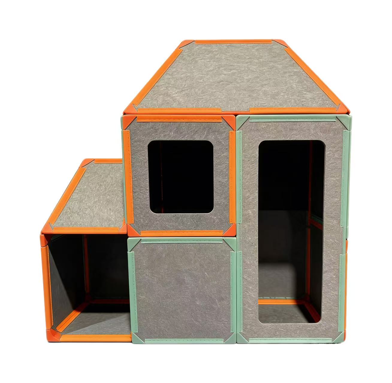 2026 New Magnetic Panel Playhouse DIY Panel Kit Big Set Lightweight Panels with Built-in Magnets Large Construction Toy