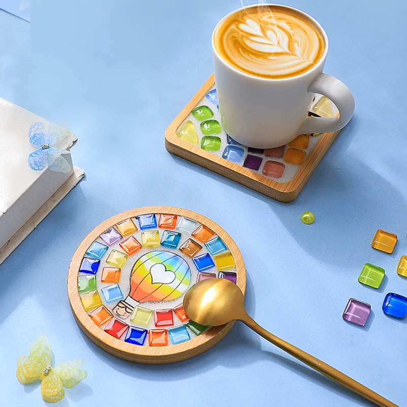 Wowei Mosaic DIY Coaster Parent-Child Handmade Craft Kit Children's Creative Gift Kindergarten Interactive Activity Space Panda