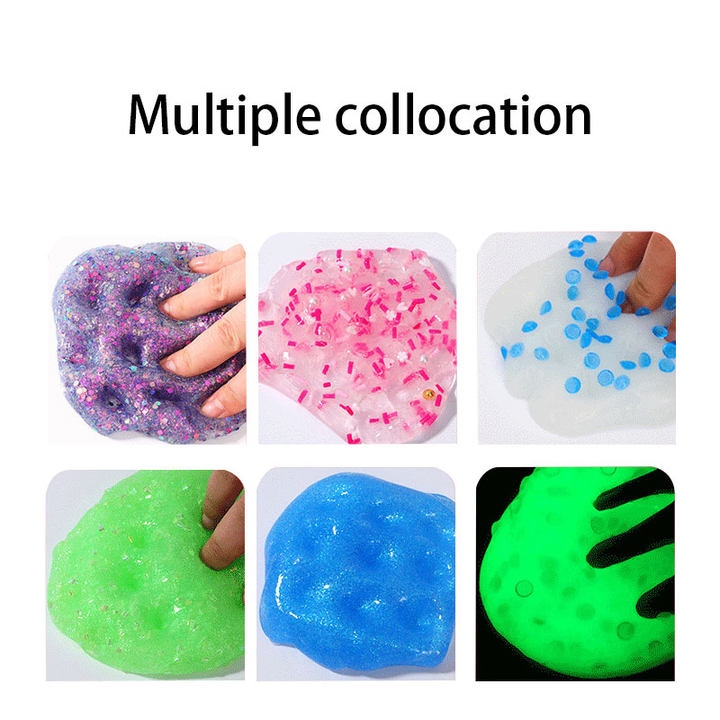 Wholesale Custom Kids DIY Slime Toys Set Boys Girls Cheap Price Educational Fluffy Slime DIY Kit Supplies Custom Package Logo