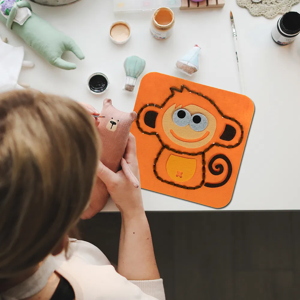 Preschool Montessori Embroidery Sewing Kit for Kids