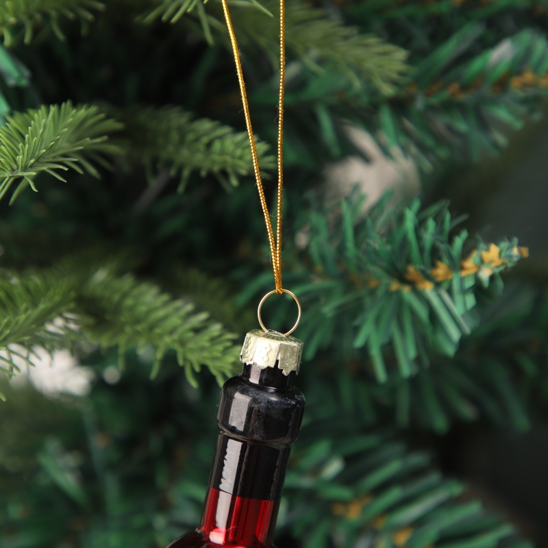 Eco-Friendly DIY Red Beverage Bottle Craft Kit for Creative Holiday Activity and Personalized Home Decoration