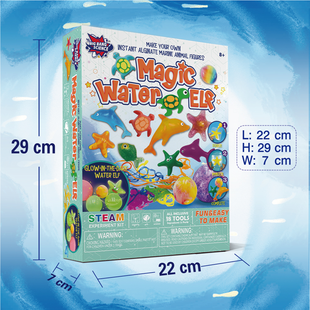 Magic Water Elf 5 Magic Gel and 4 Models Creative Activity Skill Aqua Fairy Science 3D Animal Beads Toys Experiment DIY Kit