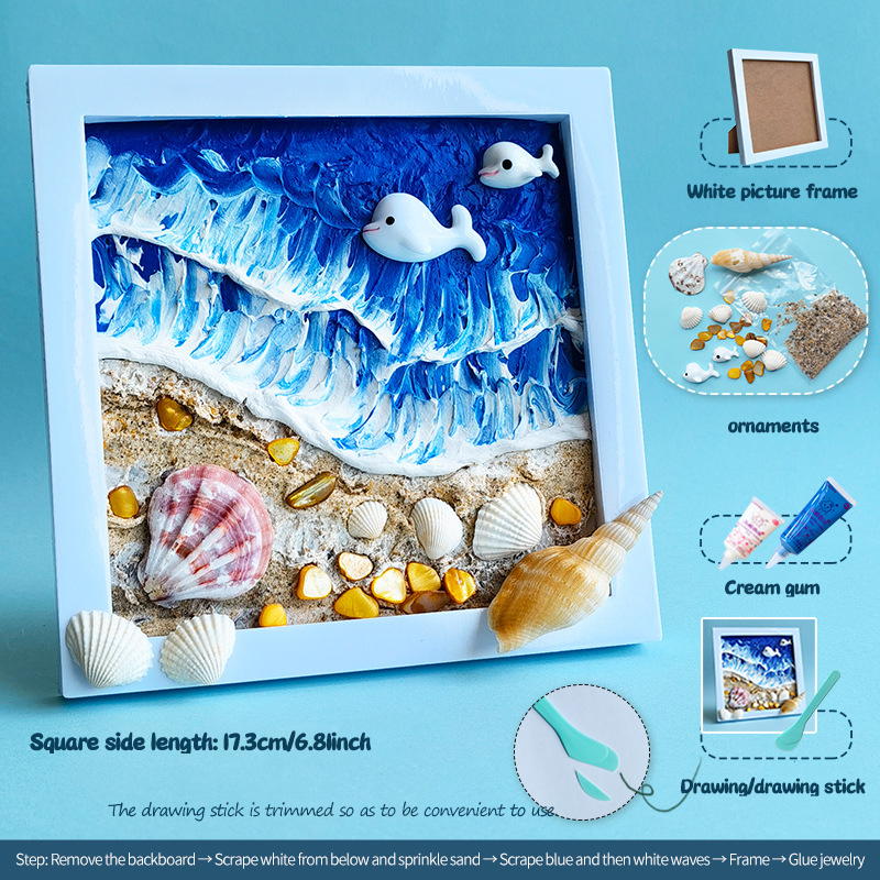 Mosaic Art Kits Craft Kits Diy Arts Craft Decor Cream Glue Mosaic Art DIY Mosaic Decorative Frame Kit