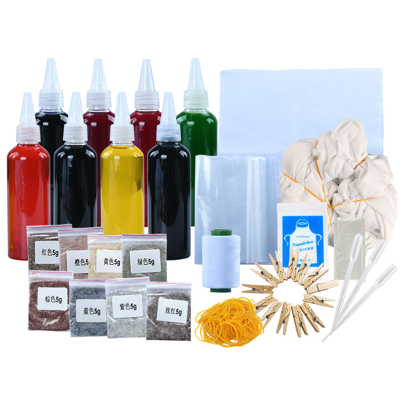 DIY Tie Dye Kit Tools Kits Crafts Kit for Children Tie-Dye Paint Kit