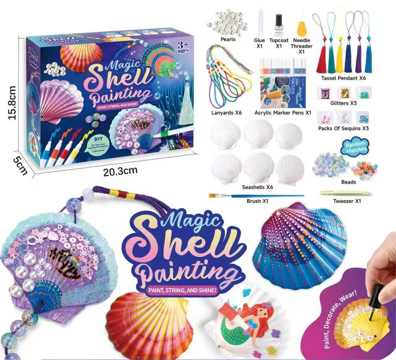 STEM Educational Toys Glow in the Dark Rock Painting DIY Box Craft Kit Drawing Toys Set for Ages 2-13 Unisex