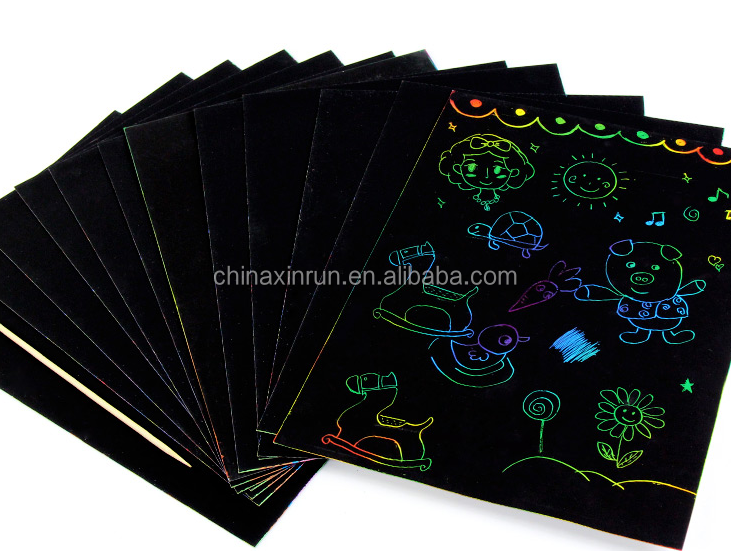 DIY Educational Craft Toys Scratch Art for Children
