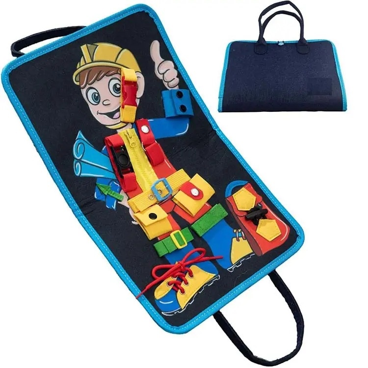Educational Busy Board DIY Teaching Aids for Early Childhood Infant Wood Toys Ready Supply