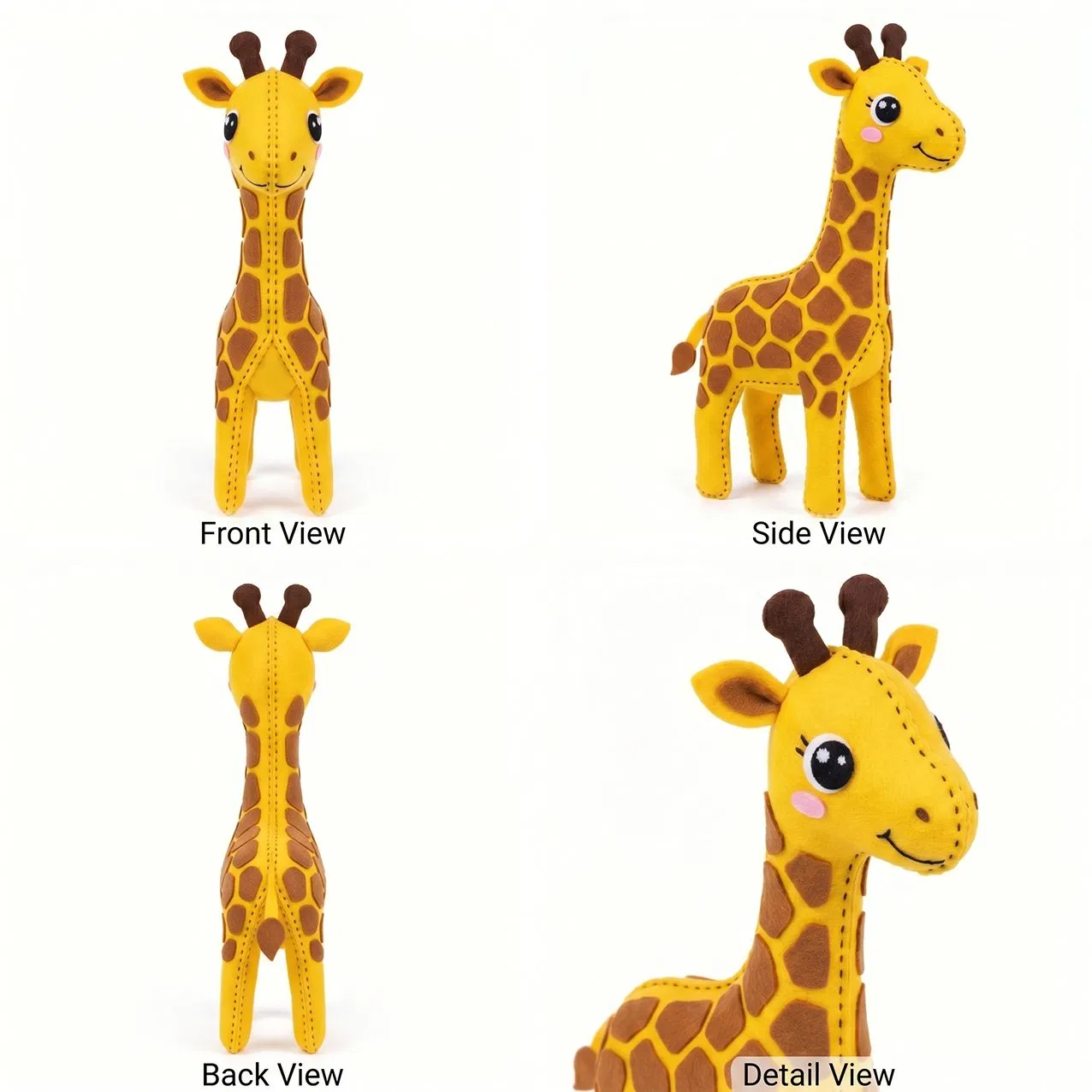 Kids DIY Giraffe Felt Sewing Kit Mini Portable Travel Craft Ages 7+