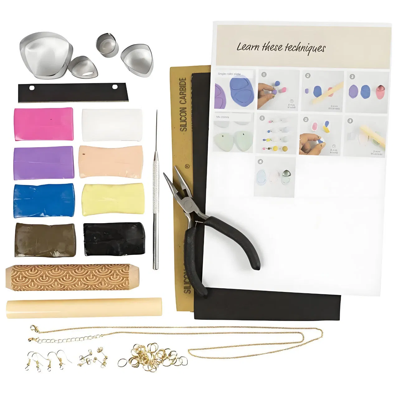 Starter Craft Kit Metal Jewellery Clay Polymer Clay Earring Making Kit
