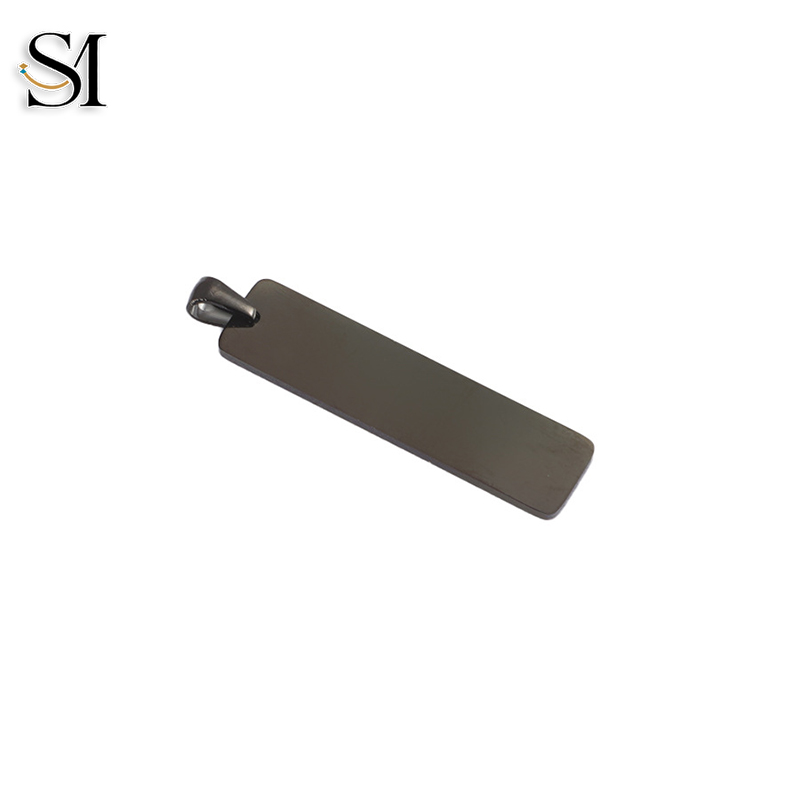 DIY Rectangle Stainless Steel Jewelry Making Kit 18K Gold Plated 10mm*40mm Pendant for Necklace