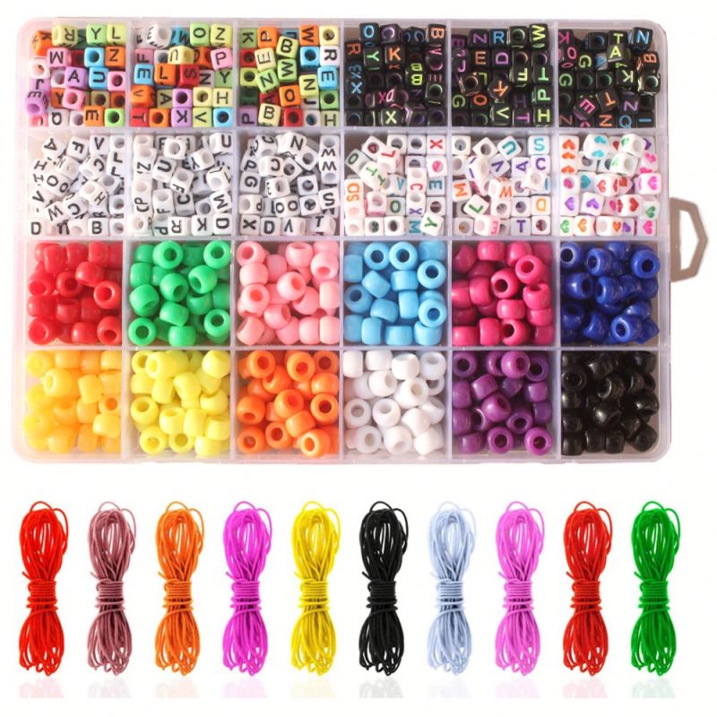 Drop Shipping Charm Craft Bracelet Kit for Girl's Crystal Beads Pendant Kids Jewelry Custom DIY Bracelet Making Kit Jewelry