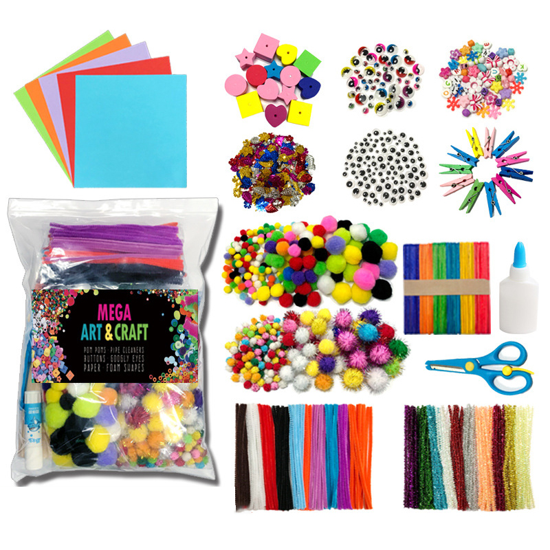 1200pcs DIY Arts and Crafts Kits Creative Art Projects Educational Toys for Kids